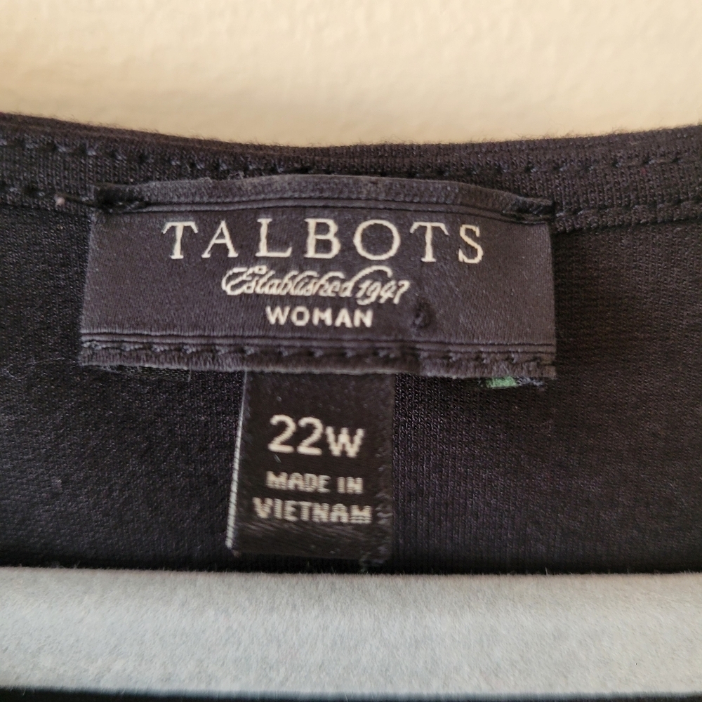 Talbots Black Sleeveless Sheath‎ Dress Size 22W - Picture 3 of 3